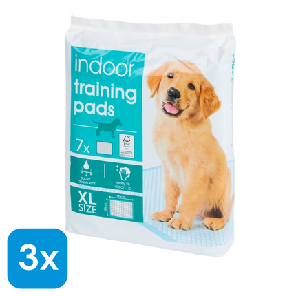 3x Indoor Training Pads voor Honden XL - 7 stuks