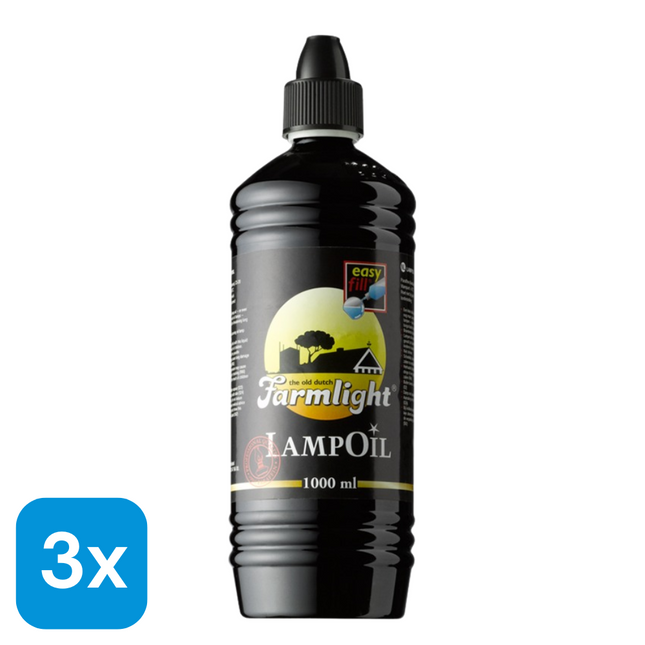 3x Farmlight Lampenolie - 1 liter