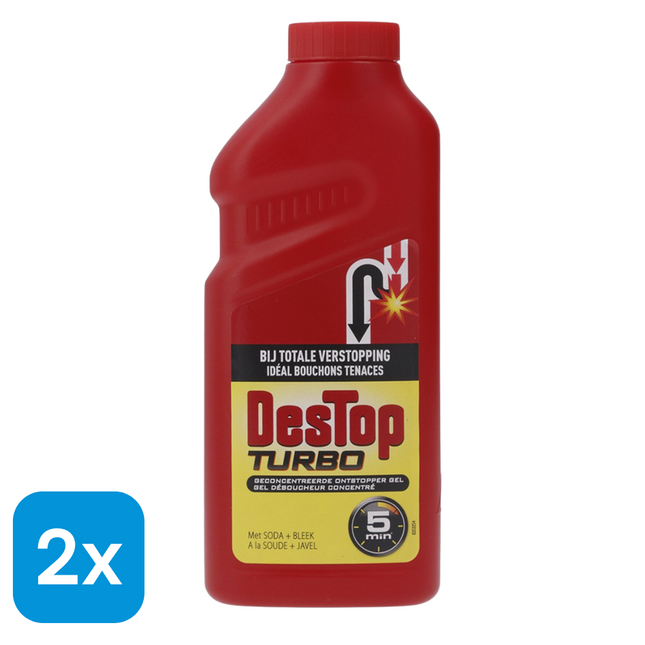 2x Destop Turbo Ontstopper - 500 ml
