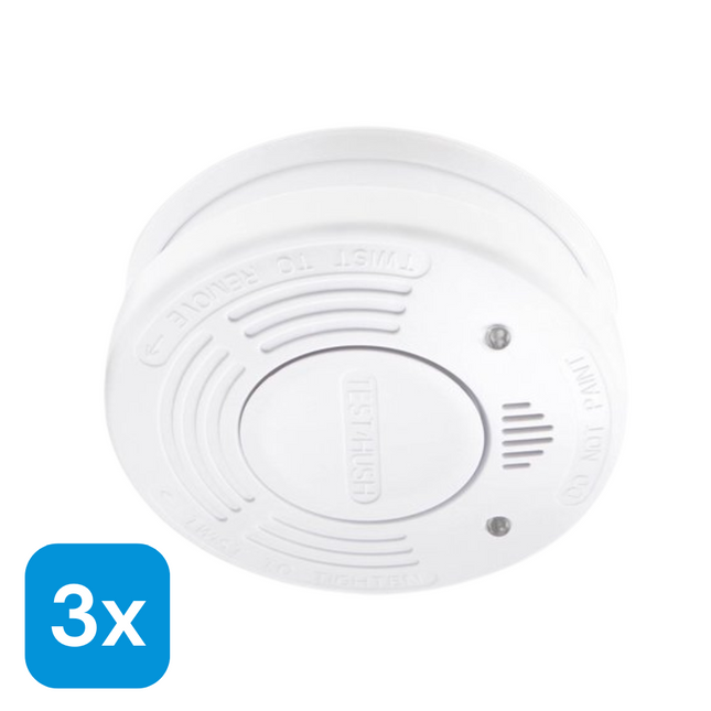 3x Smartwares Rookmelder PD-8829