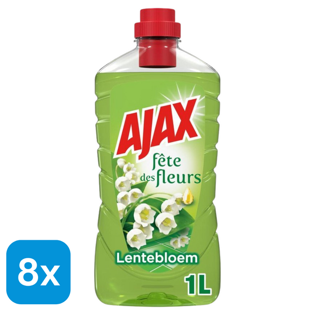 8x Ajax Allesreiniger Lentebloem - 1 liter