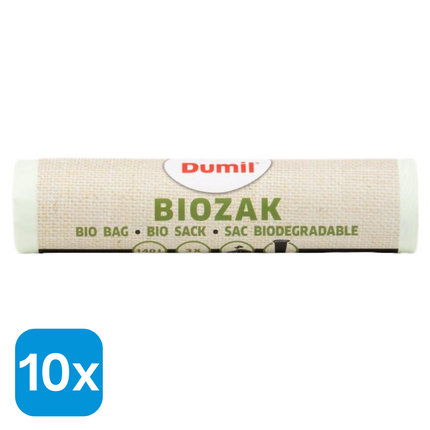 10x Dumil Bio Afvalzakken 140L - 3 stuks