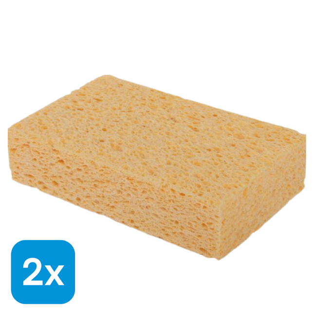 2x Viscose Schoonmaakspons