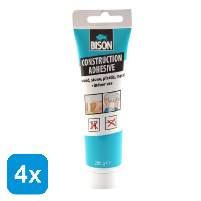 4x Bison Montagelijm - 200 gr