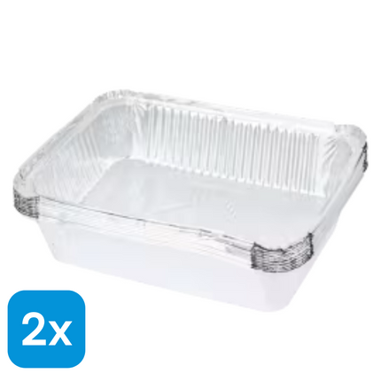 2x Dumil Aluminium Bewaarbakjes - 10 stuks