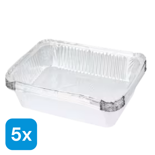 5x Dumil Aluminium Bewaarbakjes - 10 stuks