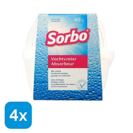 4x Sorbo Vochtvanger met Navulling - 400 gr