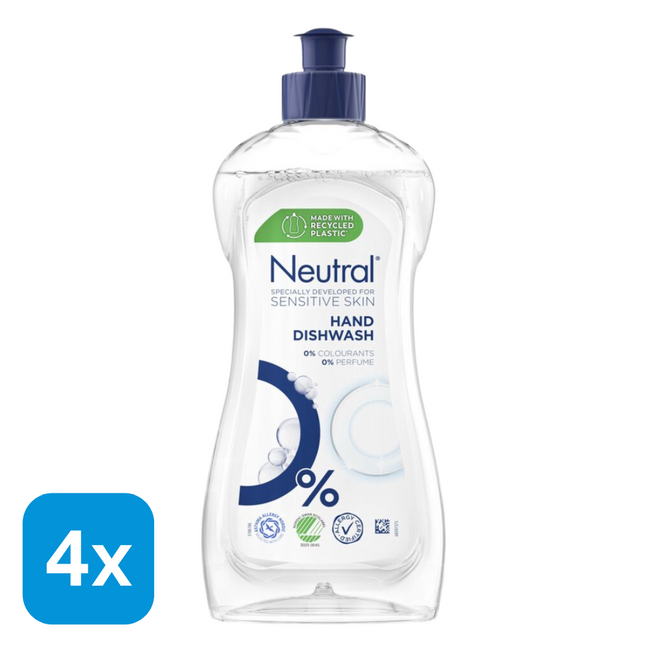 4x Neutral Afwasmiddel - 500 ml