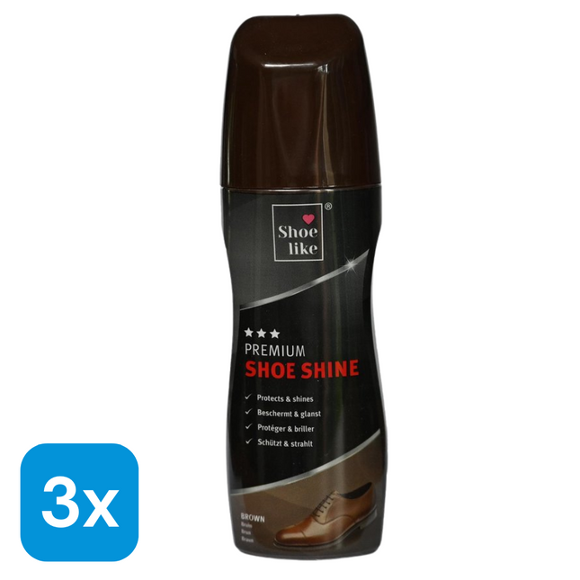 3x Schoenpoets Bruin - 50 ml