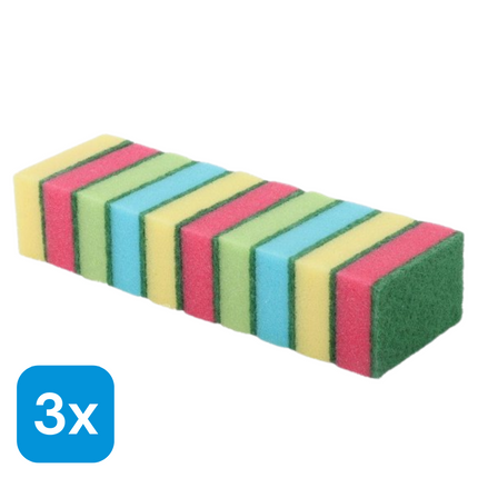 3x Sorbo Schuursponsjes - 10 stuks