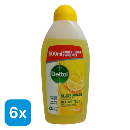 6x Dettol Allesreiniger Citroen - 500 ml