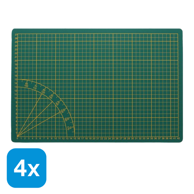 4x Snijmat A3 Groen