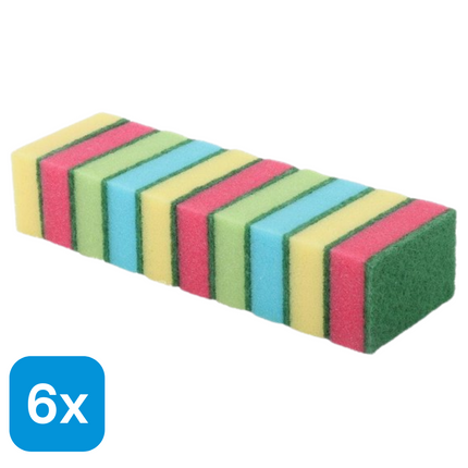 6x Sorbo Schuursponsjes - 10 stuks