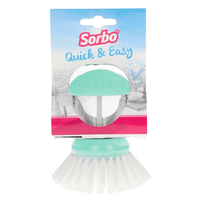 Sorbo Afwasborstel Quick & Easy met Doseerpomp Mint