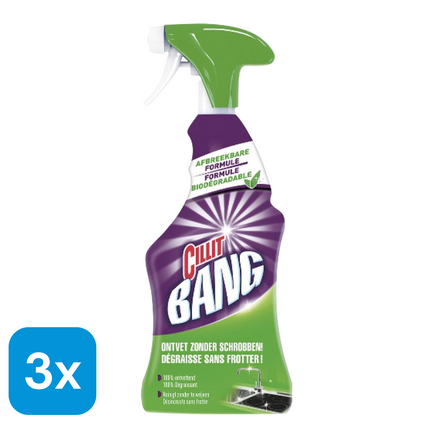 3x Cillit Bang Keukenreiniger Spray - 440 ml
