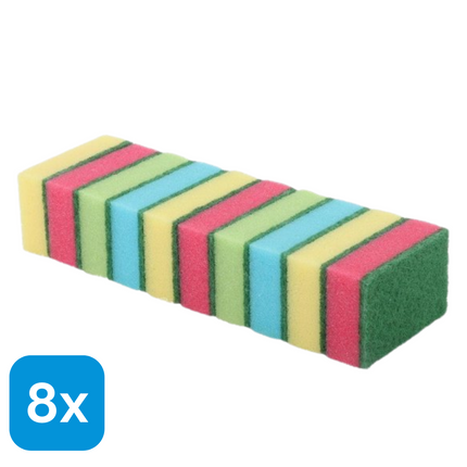 8x Sorbo Schuursponsjes - 10 stuks