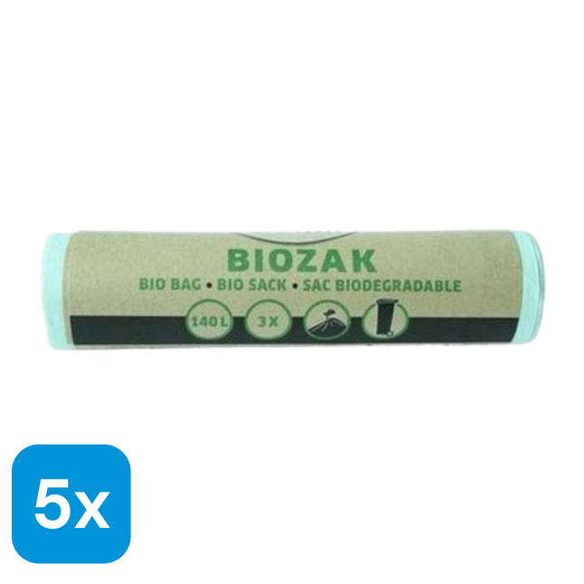 5x Dumil Bio Afvalzakken 140L - 3 stuks