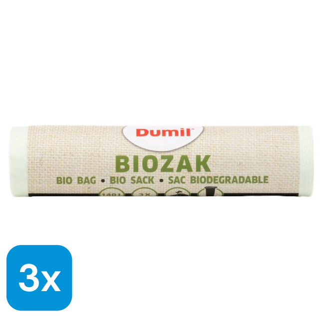 3x Dumil Bio Afvalzakken 140L - 3 stuks