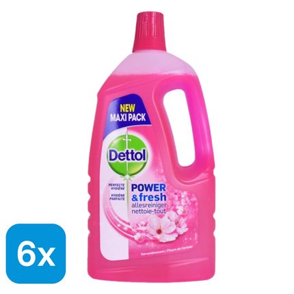 6x Dettol Allesreiniger Kersenbloem - 1,5 liter