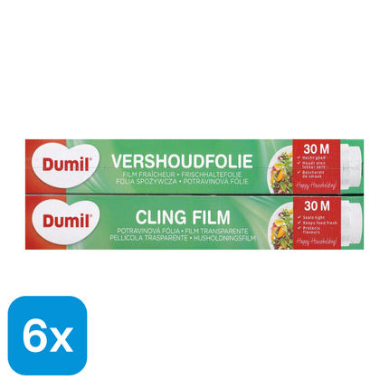 6x Dumil Vershoudfolie - 30 m