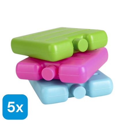 5x Mini Koelelementen Gekleurd - 3 stuks
