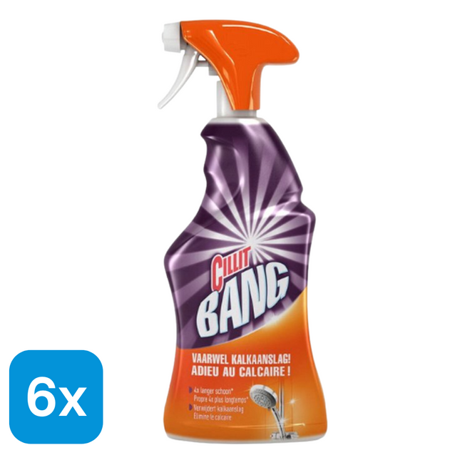 6x Cillit Bang Anti-kalk Spray - 500 ml