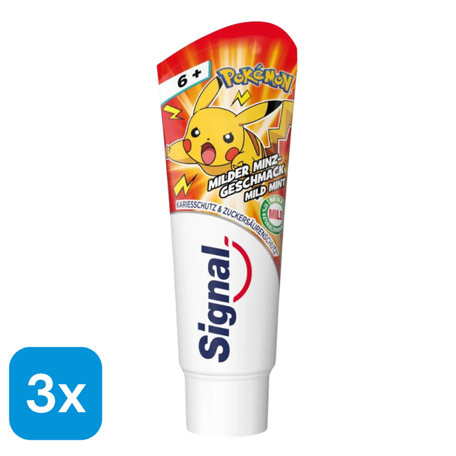 3x Prodent Tandpasta Pokémon 6+ jaar - 75 ml