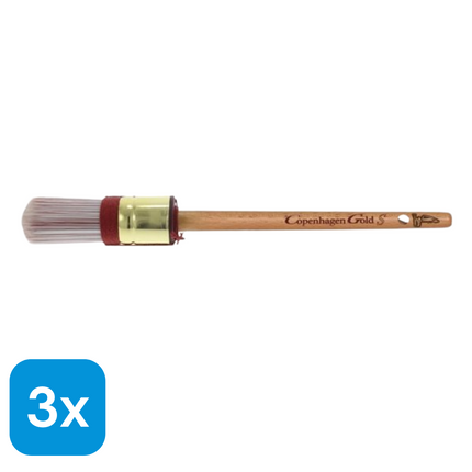 3x Copenhagen Gold Schilderkwast Maat 12