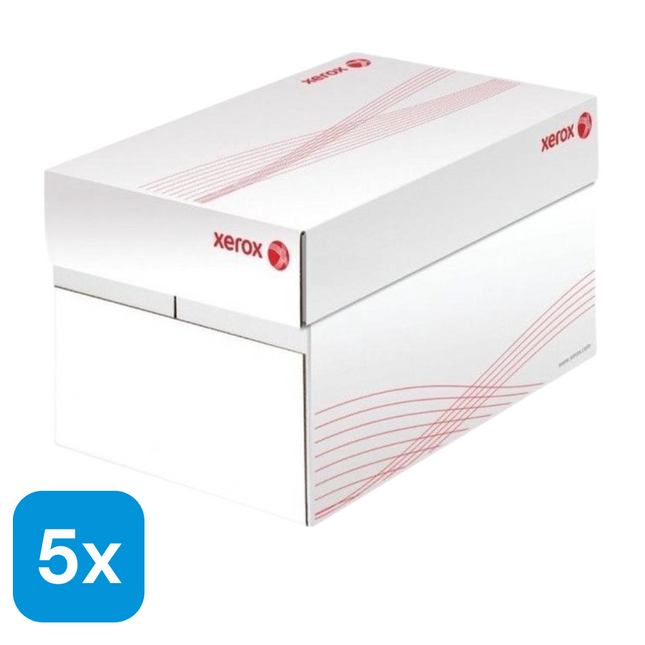 5x Xerox Printpapier A4 - 500 stuks