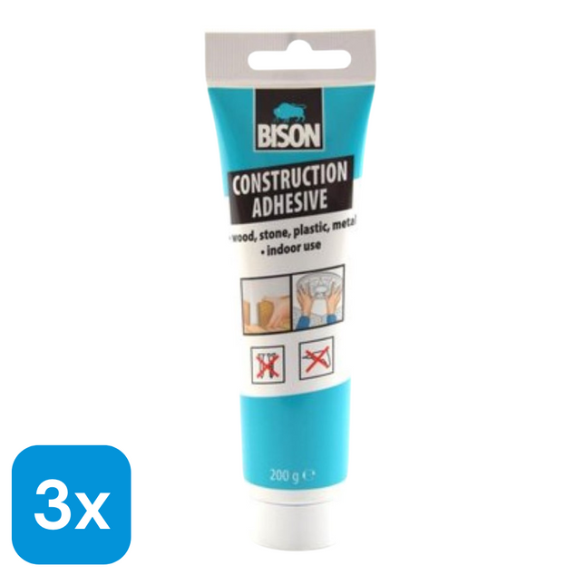 3x Bison Montagelijm - 200 gr