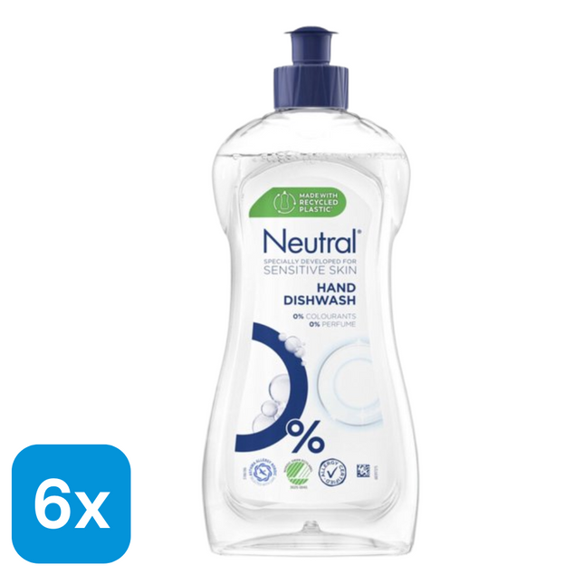 6x Neutral Afwasmiddel – 500 ml