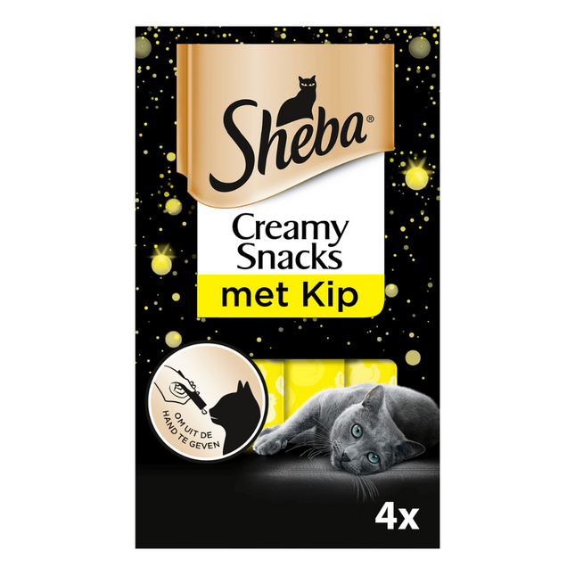 Sheba Creamy Kattensnack Kip - 4 stuks