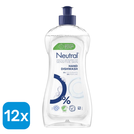 12x Neutral Afwasmiddel - 500 ml