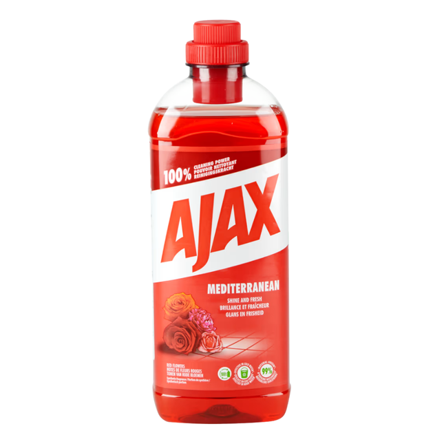 Ajax Allesreiniger Mediterranean Red Flowers - 1 liter