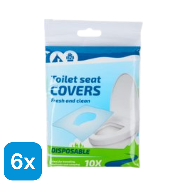 6x Wc bril Bescherming Doekjes - 10 stuks