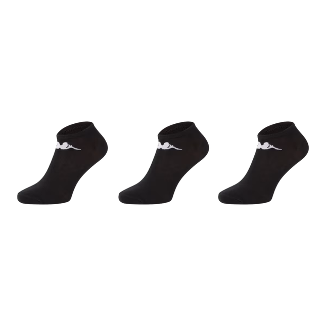 Kappa Sneakersokken Zwart Maat 35-38 - 3 paar