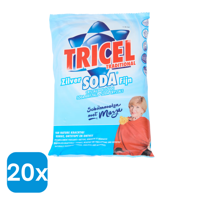 20x Tricel Zilver Soda FIjn - 20 kg
