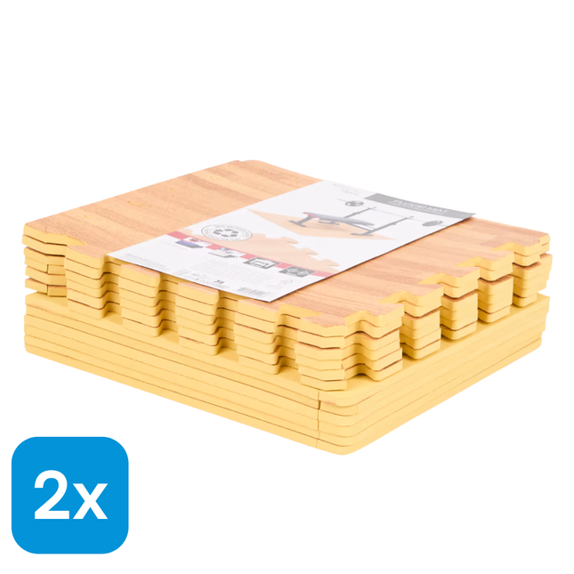 2x Multifunctionele Schuim-vloertegels 115x87,5 cm - 12 stuks