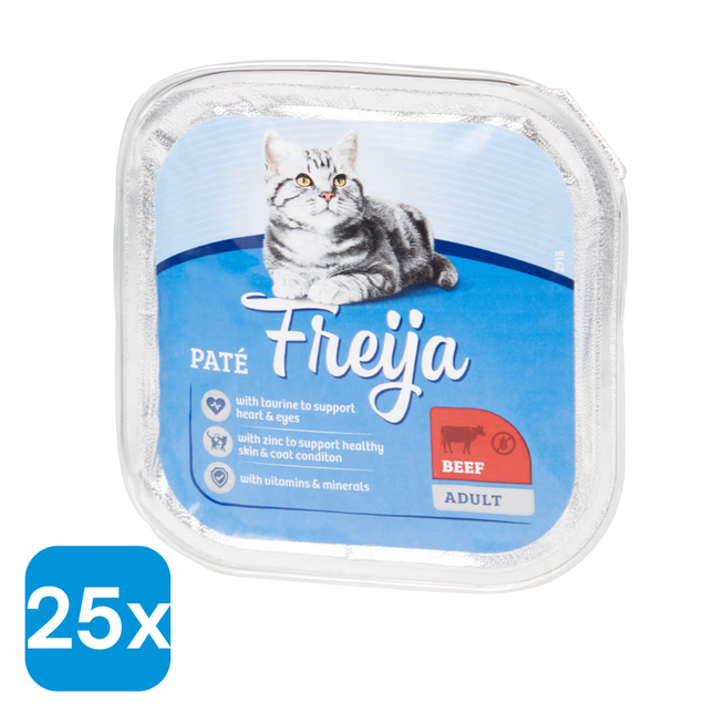 25x Freija Kattenvoer Paté Rund - 100 gr