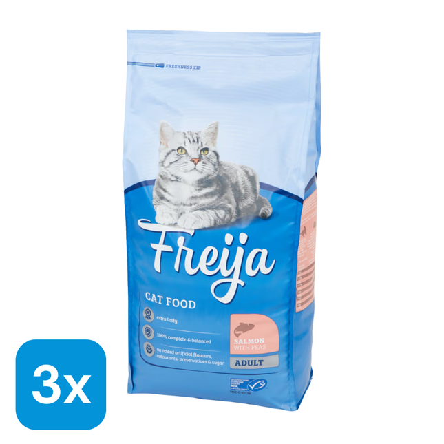 3x Freija Kattenvoer Zalm - 800 gr