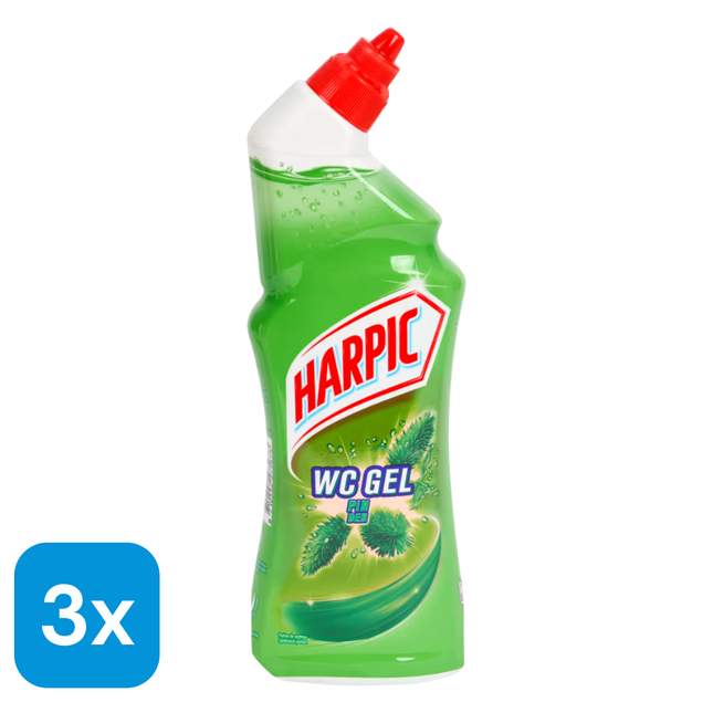 3x Harpic Toiletreiniger Dennengeur - 750 ml