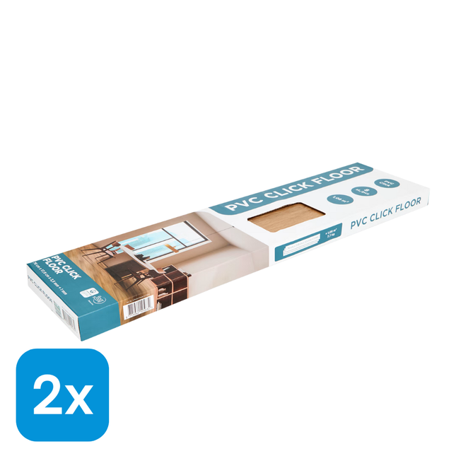 2x PVC Klikvloer 76x18x3,5 cm - 8 stuks