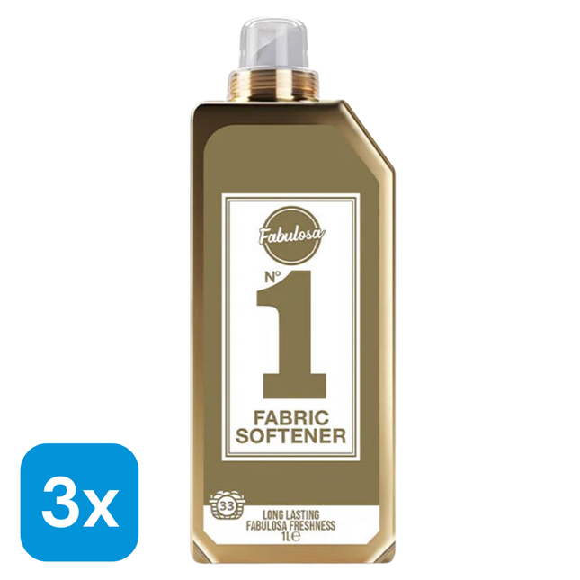 3x Fabulosa Wasverzachter Nr. 1 - 1 liter
