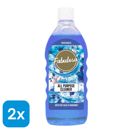 2x Fabulosa Allesreiniger Fresh Breeze - 1 liter