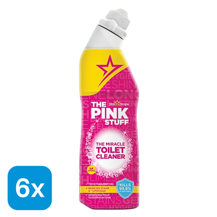 6x The Pink Stuff Toiletreiniger - 750 ml