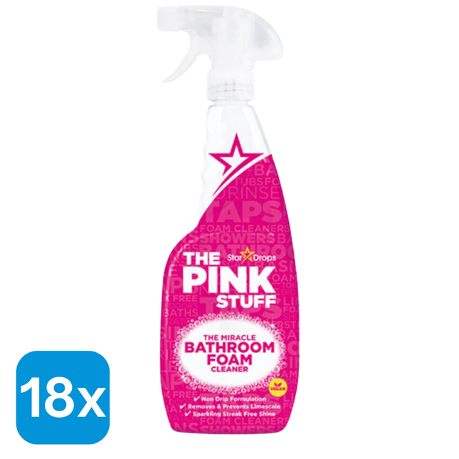 18x The Pink Stuff Badkamerreiniger - 750 ml