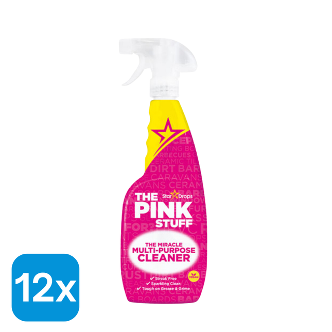 12x The Pink Stuff Allesreiniger - 750 ml