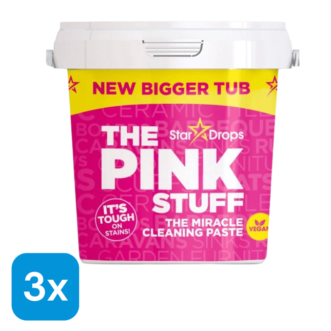 3x The Pink Stuff Cleaning Paste - 850 gr
