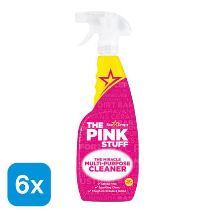 6x The Pink Stuff Allesreiniger - 750 ml