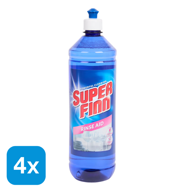 4x Superfinn Glansspoelmiddel - 1 liter